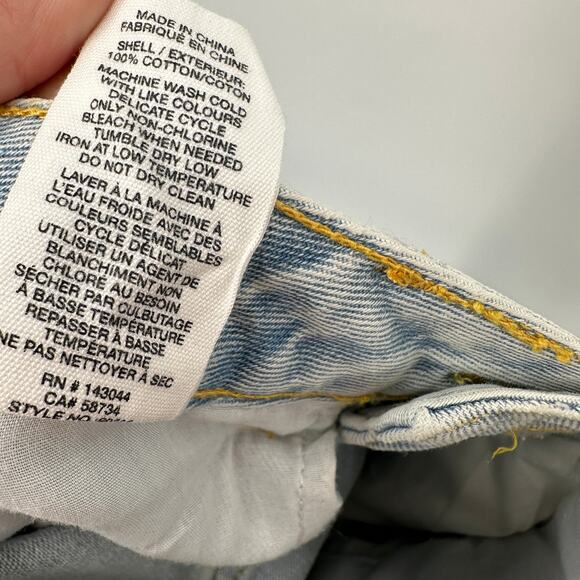 AVEC LES FILLES Relaxed Fit Slit Raw Hem Jeans // 26 - Picture 12 of 12